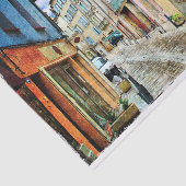 Dekoupage der europäischen Szene Seidenpapier (Ausschnitt)