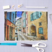 Dekoupage der europäischen Szene Seidenpapier (Handwerk)