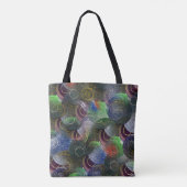 Dekoupage der farbigen Rasenschalen, Tasche (Rückseite)