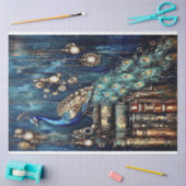 Dekoupage der Featherts Seidenpapier (Basteln)