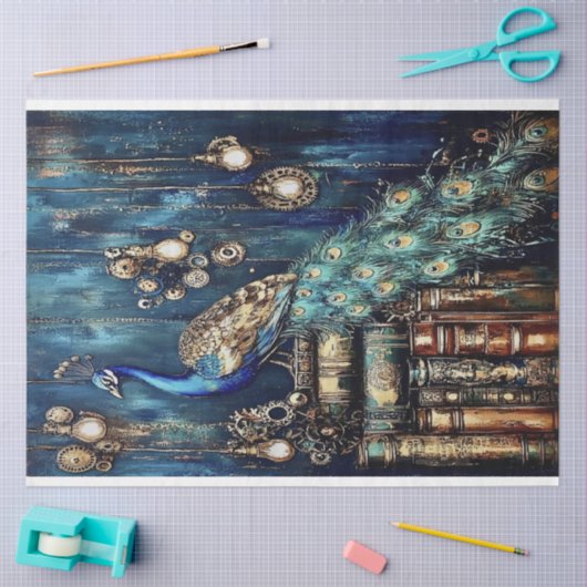 Dekoupage der Featherts Seidenpapier (Basteln)