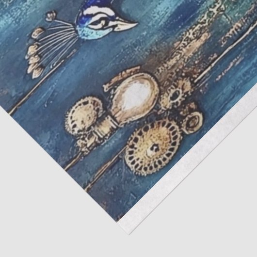 Dekoupage der Featherts Seidenpapier (Ausschnitt)