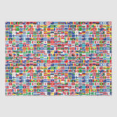 Dekoupage der Flaggen aller Länder Seidenpapier (Vorderseite)