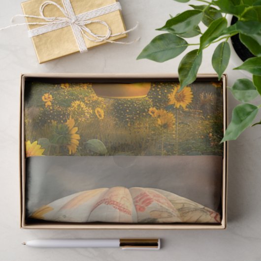 Dekoupage der floralen Heißluftballon, Seidenpapier (Geschenk)