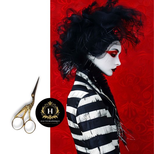 Dekoupage der französischen Mime Striped Fashion Seidenpapier