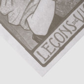 Dekoupage der französischen Poster Violin-Performa Seidenpapier (Detail)