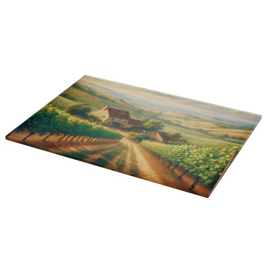 Dekoupage der französischen Weinberge Schneidebrett (Ecke)