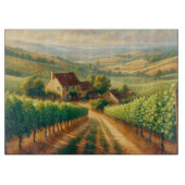 Dekoupage der französischen Weinberge Schneidebrett (Vorderseite)