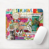 Dekoupage der gemischten Medien Collage Mouse Pad Mousepad (Mit Mouse)