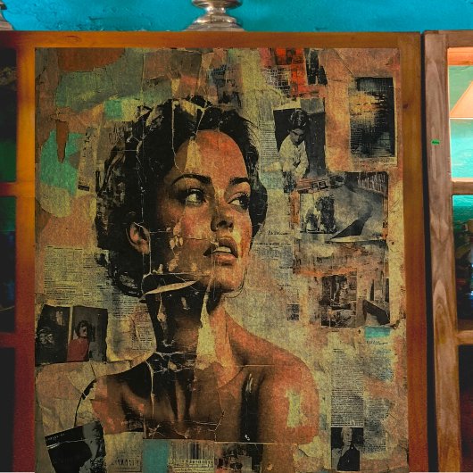 Dekoupage der gemischten Medien Seidenpapier