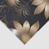 Dekoupage der Gold- und Silberne-Blume / Seidenpapier (Detail)