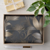Dekoupage der Gold- und Silberne-Blume / Seidenpapier (Geschenk)