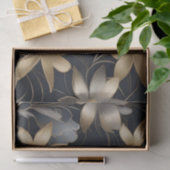 Dekoupage der Gold- und Silberne-Blume / Seidenpapier (Geschenk)
