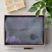 Dekoupage der gotischen violetten Blumen Seidenpapier (Geschenk)