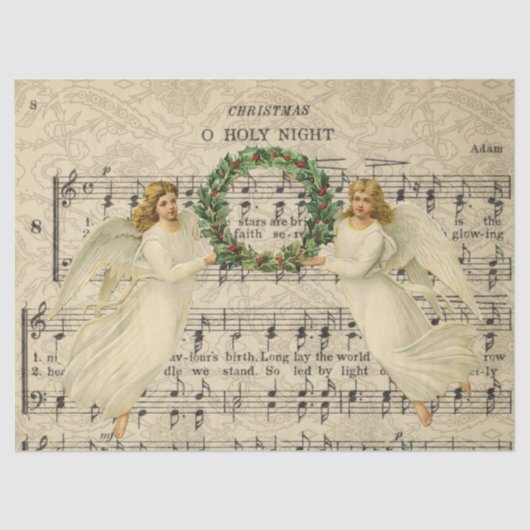 Dekoupage der heiligen Nacht Seidenpapier (Vorderseite)