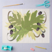 Dekoupage der Herbstoiche-Blätter Seidenpapier (Basteln)