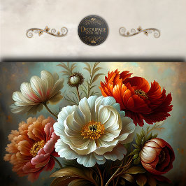 Dekoupage der Herbstspitzen Seidenpapier