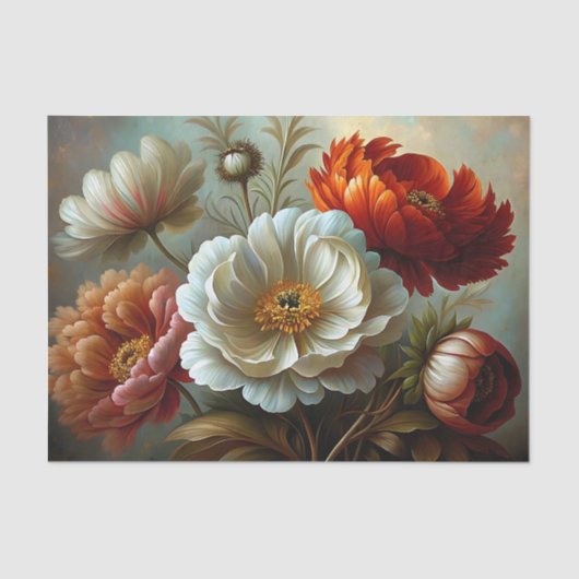 Dekoupage der Herbstspitzen Seidenpapier (Vorderseite)