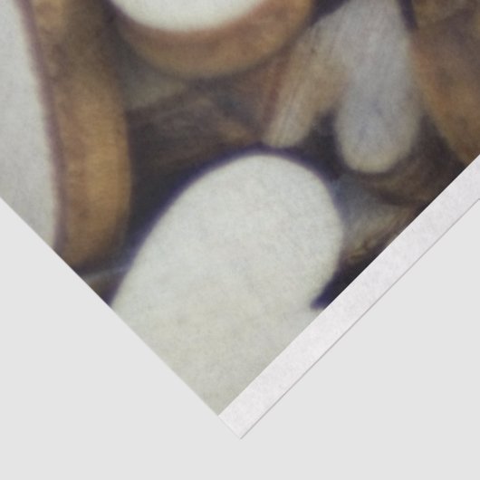 Dekoupage der hölzernen Herzen Seidenpapier (Ausschnitt)