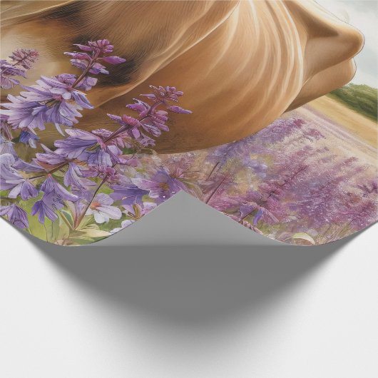 Dekoupage der Jersey-Wildblume Geschenkpapier (Ecke)