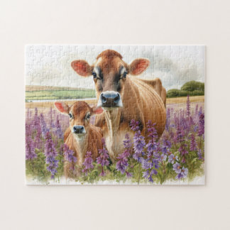 Dekoupage der Jersey-Wildblume Puzzle