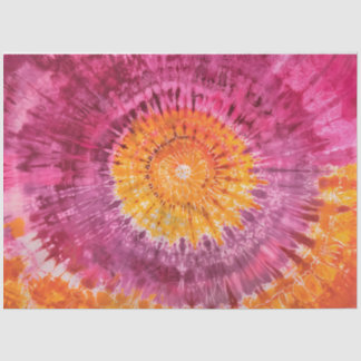 Dekoupage der Krawatte Rosa und Orange Swirl Seidenpapier