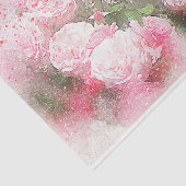 Dekoupage der künstlerischen Aquarellfarben Seidenpapier (Ausschnitt)