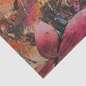 Dekoupage der lila und rosa Explosion Seidenpapier (Detail)