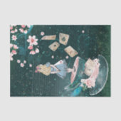 Dekoupage der Mad Hatter-Alice im Wunderland Seidenpapier (Vorderseite)