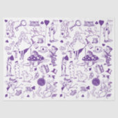 Dekoupage der Mairytale-Alice im Wunderland Seidenpapier (Vorderseite)