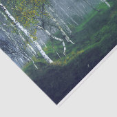 Dekoupage der Malerei auf Birkenwälder Seidenpapier (Ausschnitt)