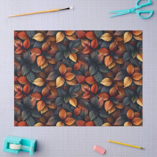 Dekoupage der Moody Herbstblättern-Herbstlaube Seidenpapier (Basteln)