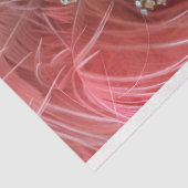 Dekoupage der rosa Featheradresse Seidenpapier (Ausschnitt)