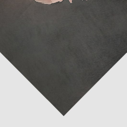 Dekoupage der rosa Hydrangea Botanische Malerei Seidenpapier (Ausschnitt)