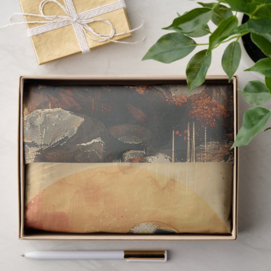 Dekoupage der Rotschwanzfalken-Aquarellbilder Seidenpapier (Geschenk)