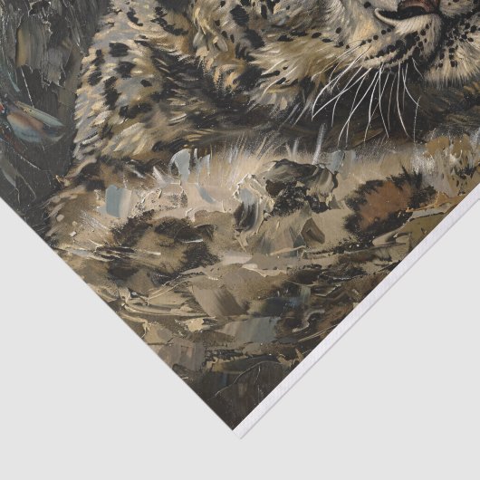 Dekoupage der Schneeballmalerei Seidenpapier (Ausschnitt)