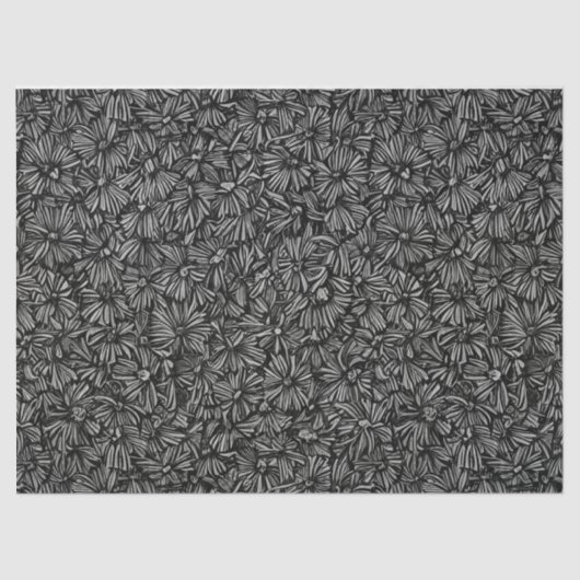 Dekoupage der Schwarzweißmuster Seidenpapier (Vorderseite)