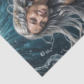 Dekoupage der Silbermedaille Seidenpapier (Detail)