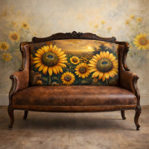 Dekoupage der Sonnenblumenfelder