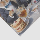 Dekoupage der verzauberten Hare's Tea Soiree Seidenpapier (Detail)