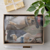 Dekoupage der verzauberten Hare's Tea Soiree Seidenpapier (Geschenk)