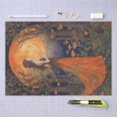 Dekoupage der verzauberten Herbstmühle Seidenpapier (Handwerk)