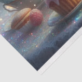 Dekoupage der Vintag Tee-Party Cat Maus Seidenpapier (Ausschnitt)