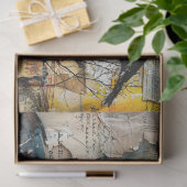 Dekoupage der Vintagen Abstrakten Kunstsammlung Seidenpapier (Geschenk)