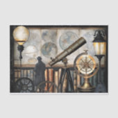 Dekoupage der Vintagen Explorer-Studie Seidenpapier (Vorderseite)