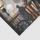 Dekoupage der Vintagen Explorer-Studie Seidenpapier (Ausschnitt)