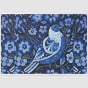 Dekoupage der Vintagen Inspirierten Vogelkolage Seidenpapier
