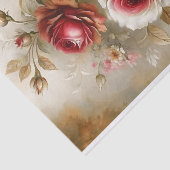 Dekoupage der Vintagen Rose Seidenpapier (Ausschnitt)