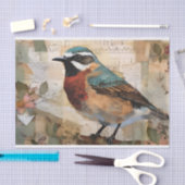 Dekoupage der Vintagen Vogelschutzbrille Seidenpapier (Handwerk)