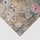 Dekoupage der Waldtiere mit Blumenzorn Seidenpapier (Ausschnitt)